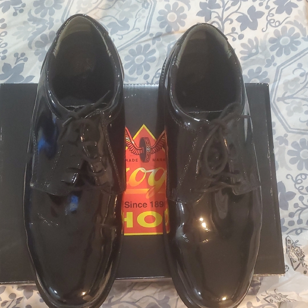 Black Leather Oxford Dress Shoes